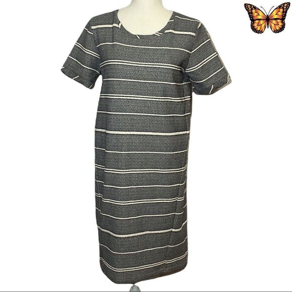 Ichi Ponnie Blue And White Striped Summer Dress Size Small - Picture 2 of 13